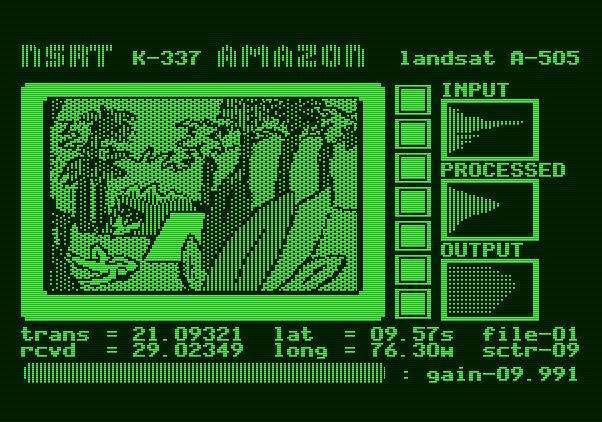 Amazon Apple II Screenshot: Viewing camera footage.