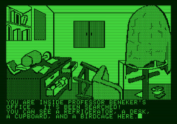 Amazon for Apple II - The office is a mess.
