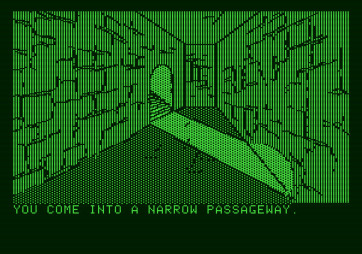 Amazon for Apple II - A narrow passageway...