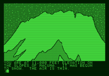 Amazon for Apple II - Caught in a blizzard.