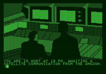 Amazon for Apple II - Game start.