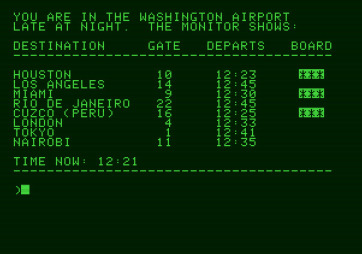 Amazon for Apple II - At the airport.