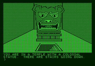 Amazon for Apple II - Do you dare go down the stairs?