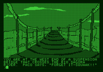 Amazon for Apple II - Um, is this bridge safe?