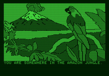 Amazon for Apple II - You are somewhere in the Amazon jungle.
