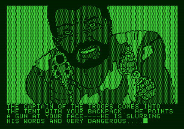 Amazon for Apple II - Careful, this guy is dangerous!
