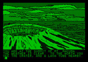Amazon for Apple II - Reached the mountain summit.