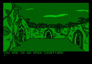 Amazon for Apple II - An open courtyard...which way should I go?