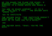 Amazon for Apple II - Arriving at the institute...
