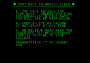 Amazon for Apple II - Once again, here's the situation...