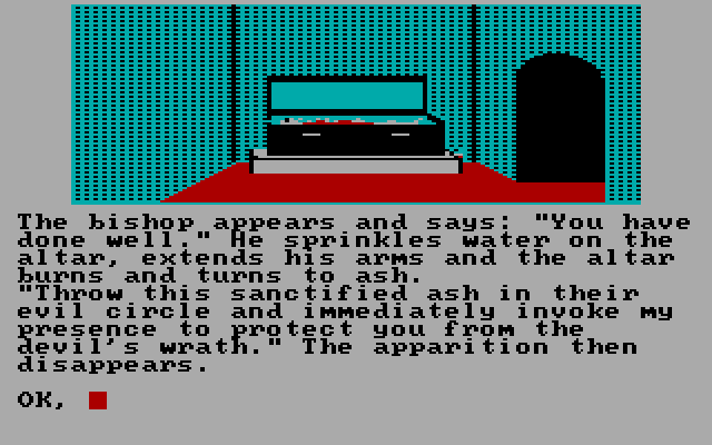 Black Sanctum, The IBM PC/Compatibles Screenshot: Apparently I have done well...