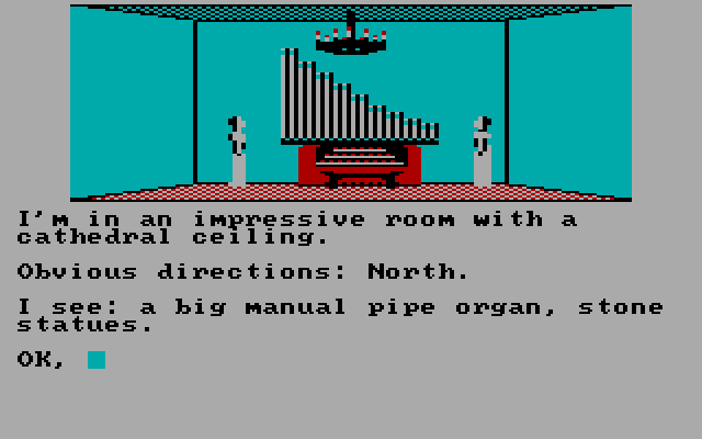 Black Sanctum, The IBM PC/Compatibles Screenshot: Wow, this room is impressive!