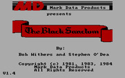 Black Sanctum, The for IBM PC/Compatibles - Title screen.