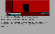 Black Sanctum, The for IBM PC/Compatibles - Exploring a dimly lit bedroom.