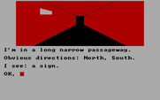 Calixto Island for IBM PC/Compatibles - In a long, narrow passageway.  Is there more than one direction to go?