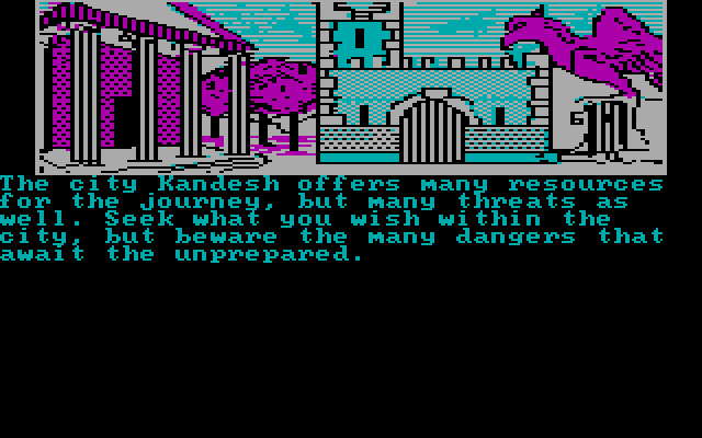 Dragonworld IBM PC/Compatibles Screenshot: Reward always comes with risk