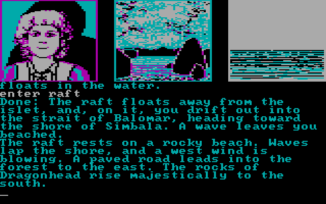 Dragonworld IBM PC/Compatibles Screenshot: Moving on