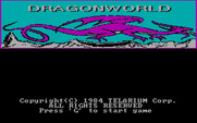 Dragonworld for IBM PC/Compatibles - Title screen