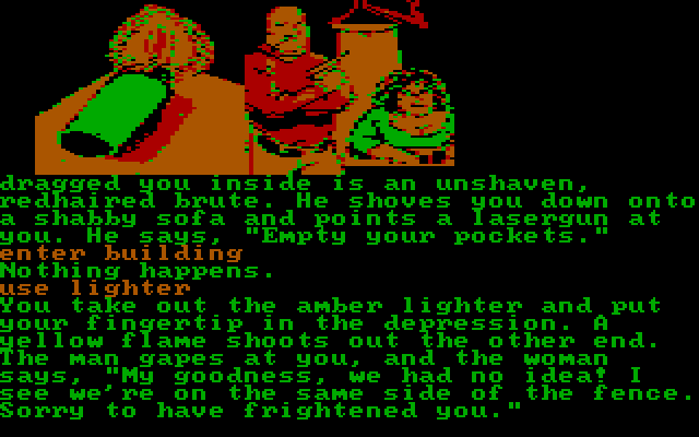Fahrenheit 451 IBM PC/Compatibles Screenshot: We're on the same side...