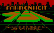 Fahrenheit 451 for IBM PC/Compatibles - Title screen