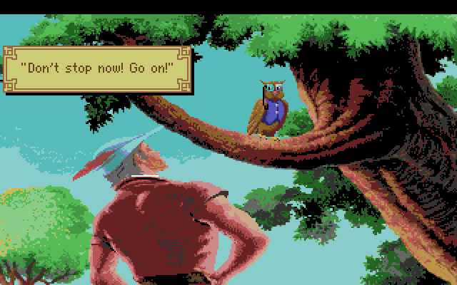 King's Quest V: Absence Makes the Heart Go Yonder! Amiga Screenshot: The story so far...