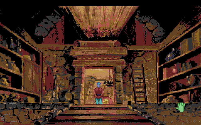 King's Quest V: Absence Makes the Heart Go Yonder! Amiga Screenshot: Entering the castle...