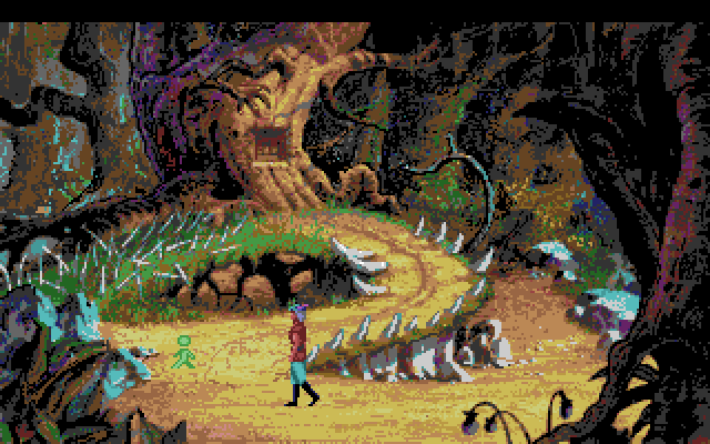 King's Quest V: Absence Makes the Heart Go Yonder! Amiga Screenshot: Now I'm lost in this forrest...