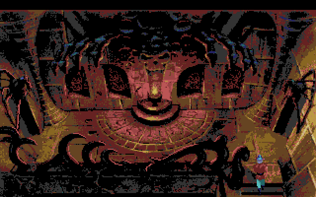 King's Quest V: Absence Makes the Heart Go Yonder! Amiga Screenshot: The upstairs hallway.