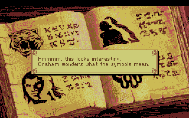 King's Quest V: Absence Makes the Heart Go Yonder! Amiga Screenshot: Remember this for later...