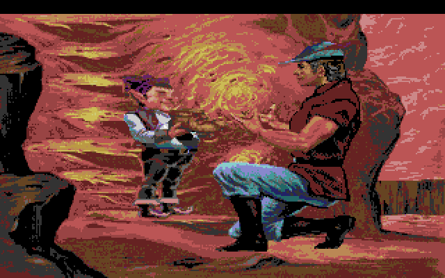 King's Quest V: Absence Makes the Heart Go Yonder! Amiga Screenshot: Talking to the elf.