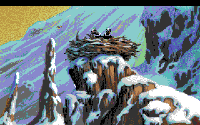 King's Quest V: Absence Makes the Heart Go Yonder! Amiga Screenshot: About to be rescued last second...