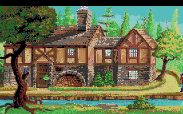 King's Quest V: Absence Makes the Heart Go Yonder! Amiga Screenshot: This bakery sells lovely pies.