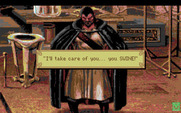 King's Quest V: Absence Makes the Heart Go Yonder! for Amiga - Mordack is upset!