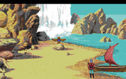 King's Quest V: Absence Makes the Heart Go Yonder! for Amiga - A boat! Just what I needed!