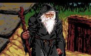King's Quest V: Absence Makes the Heart Go Yonder! for Amiga - A friendly wizard who attempts to help you out.