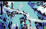 King's Quest V: Absence Makes the Heart Go Yonder! for Amiga - A wolf leads me down a narrow path.