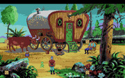 King's Quest V: Absence Makes the Heart Go Yonder! for Amiga - This guy looks suspicious...