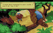 King's Quest V: Absence Makes the Heart Go Yonder! for Amiga - Cedric the owl saw what happened...
