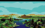 King's Quest V: Absence Makes the Heart Go Yonder! for Amiga - Thanks to some magic we're flying to a new location...