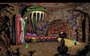 King's Quest V: Absence Makes the Heart Go Yonder! for Amiga - Sneaking through Mordack's bedroom...