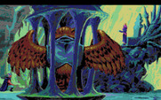 King's Quest V: Absence Makes the Heart Go Yonder! for Amiga - Cedric is trapped too!