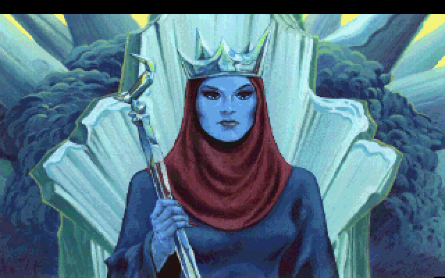 King's Quest V: Absence Makes the Heart Go Yonder! IBM PC/Compatibles Screenshot: The ice queen.