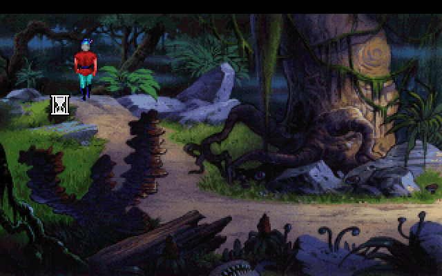 King's Quest V: Absence Makes the Heart Go Yonder! IBM PC/Compatibles Screenshot: So far nothing dangerous...how long will my luck last?