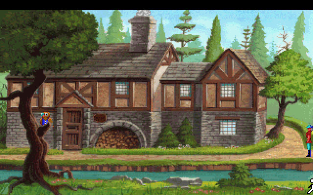 King's Quest V: Absence Makes the Heart Go Yonder! IBM PC/Compatibles Screenshot: This bakery sells delicious pies!