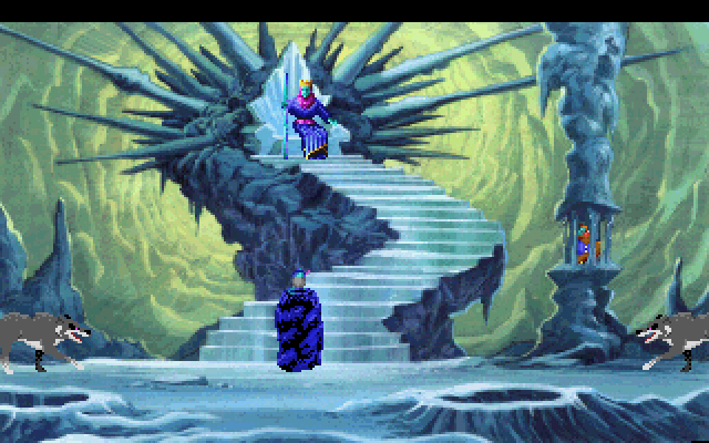 King's Quest V: Absence Makes the Heart Go Yonder! IBM PC/Compatibles Screenshot: Trapped! How will Graham get out of this situation?