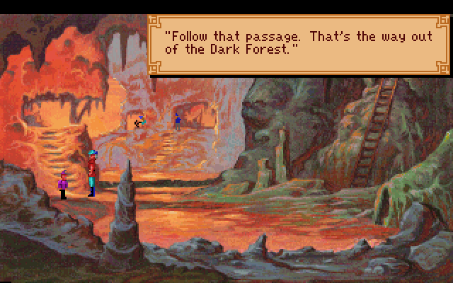 King's Quest V: Absence Makes the Heart Go Yonder! IBM PC/Compatibles Screenshot: Time to get out of the forest...
