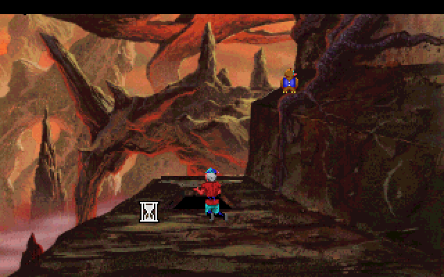 King's Quest V: Absence Makes the Heart Go Yonder! IBM PC/Compatibles Screenshot: I found a secret entrance!