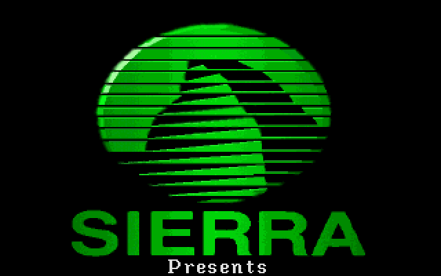 King's Quest V: Absence Makes the Heart Go Yonder! IBM PC/Compatibles Screenshot: Sierra logo.