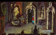 King's Quest V: Absence Makes the Heart Go Yonder! for IBM PC/Compatibles - Mordack likes his castle to look creepy...