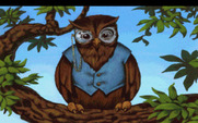 King's Quest V: Absence Makes the Heart Go Yonder! for IBM PC/Compatibles - A closeup of Cedric the owl.
